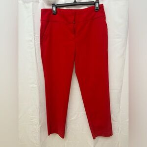 New York & Company Vibrant Red Straight Leg Pants